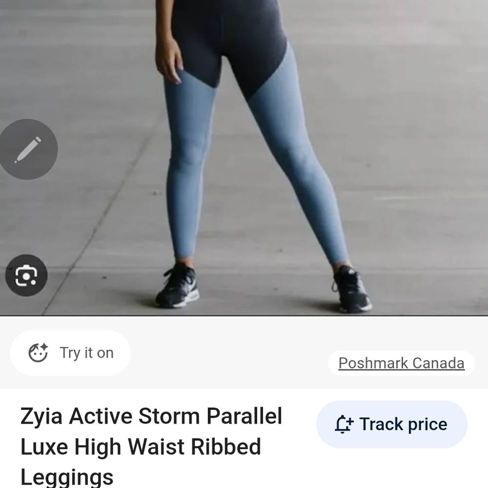 New Zyia Active Storm Parallel Luxe High-Rise 7/8 24" Pants - Size 8-10